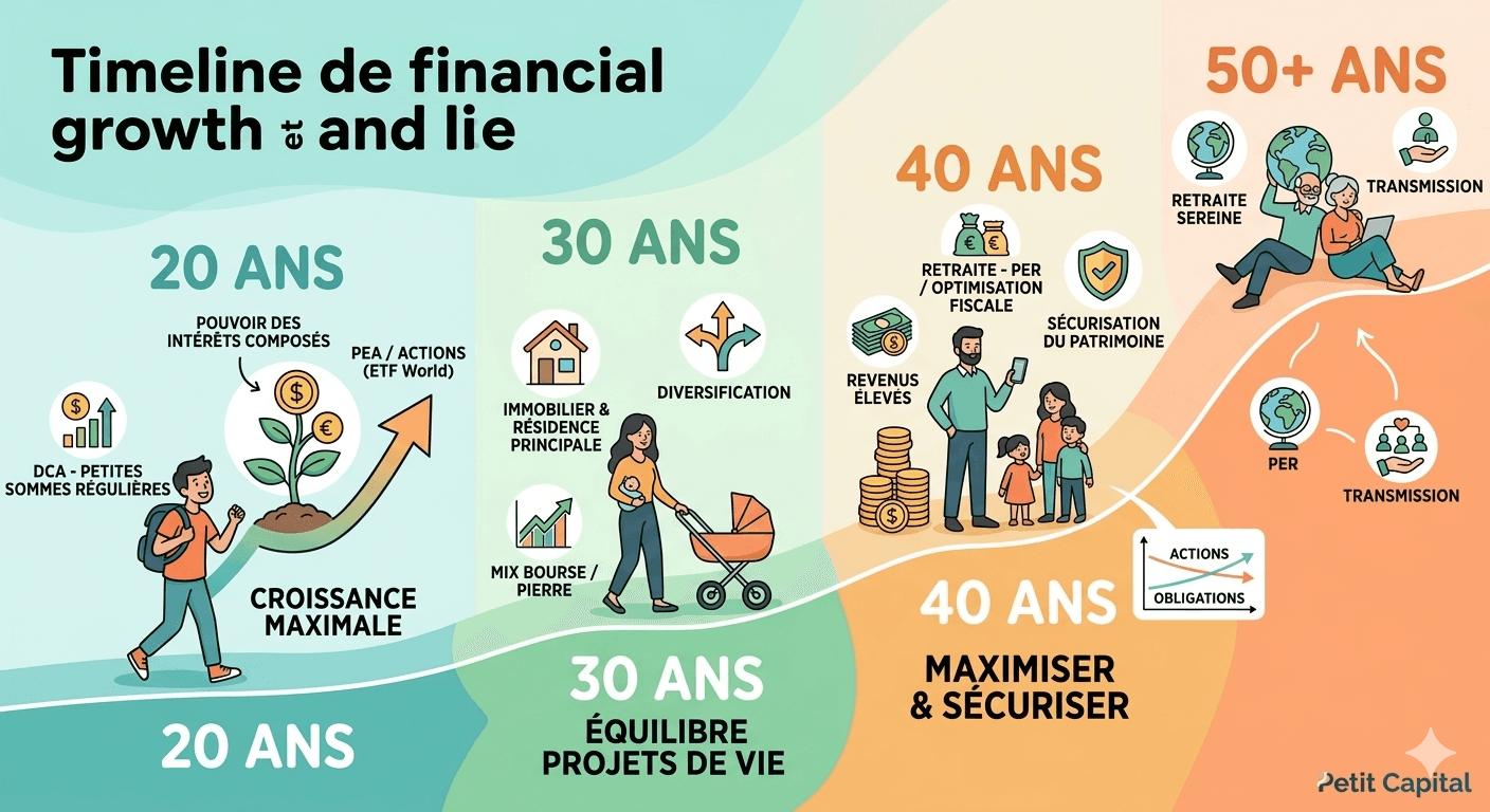 Bien investir son argent à 20, 30 ou 40 ans : Le guide complet
