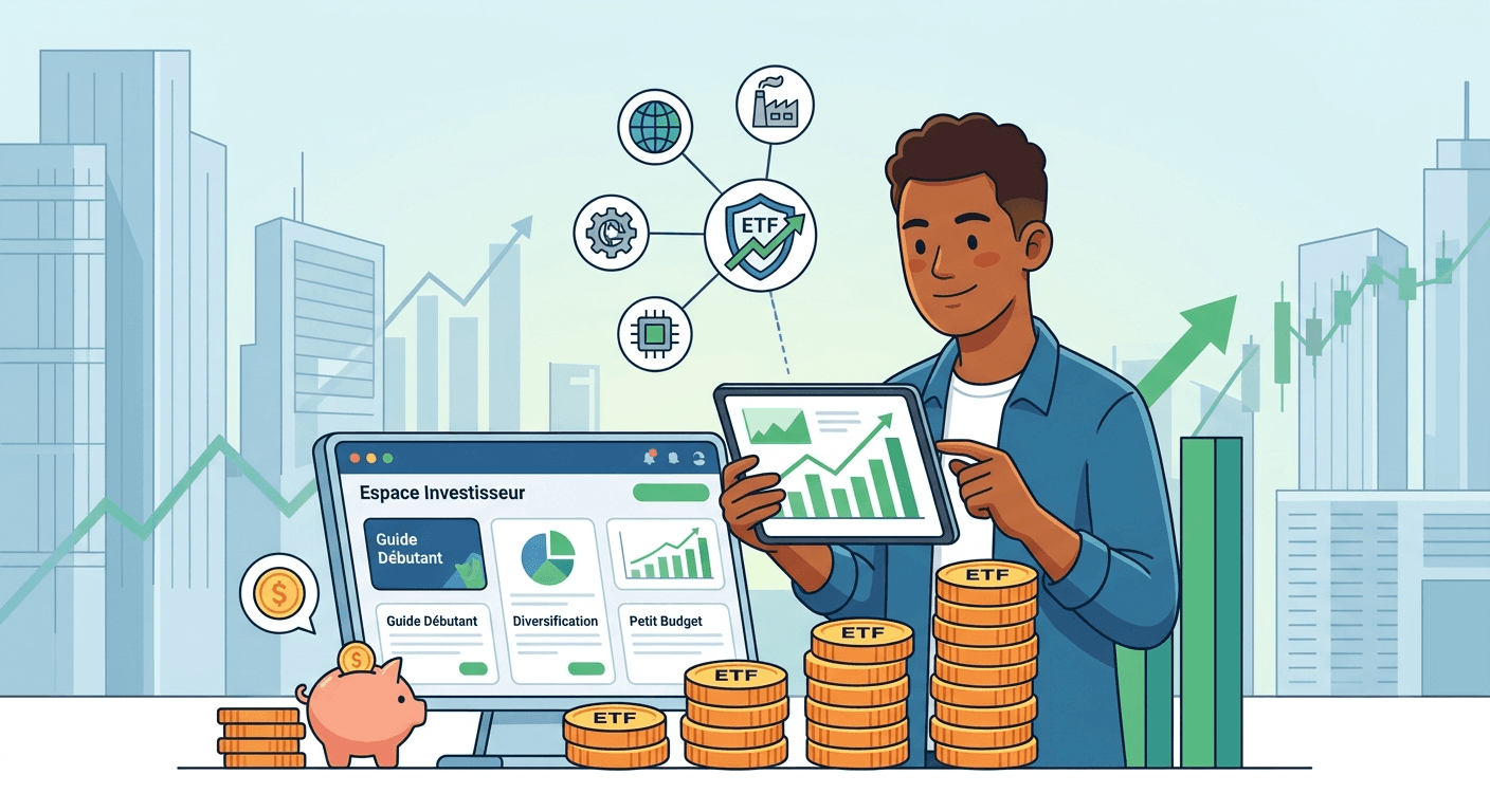 Guide ETF Débutant : Investir en Bourse Simplement avec un Petit Budget (2026)