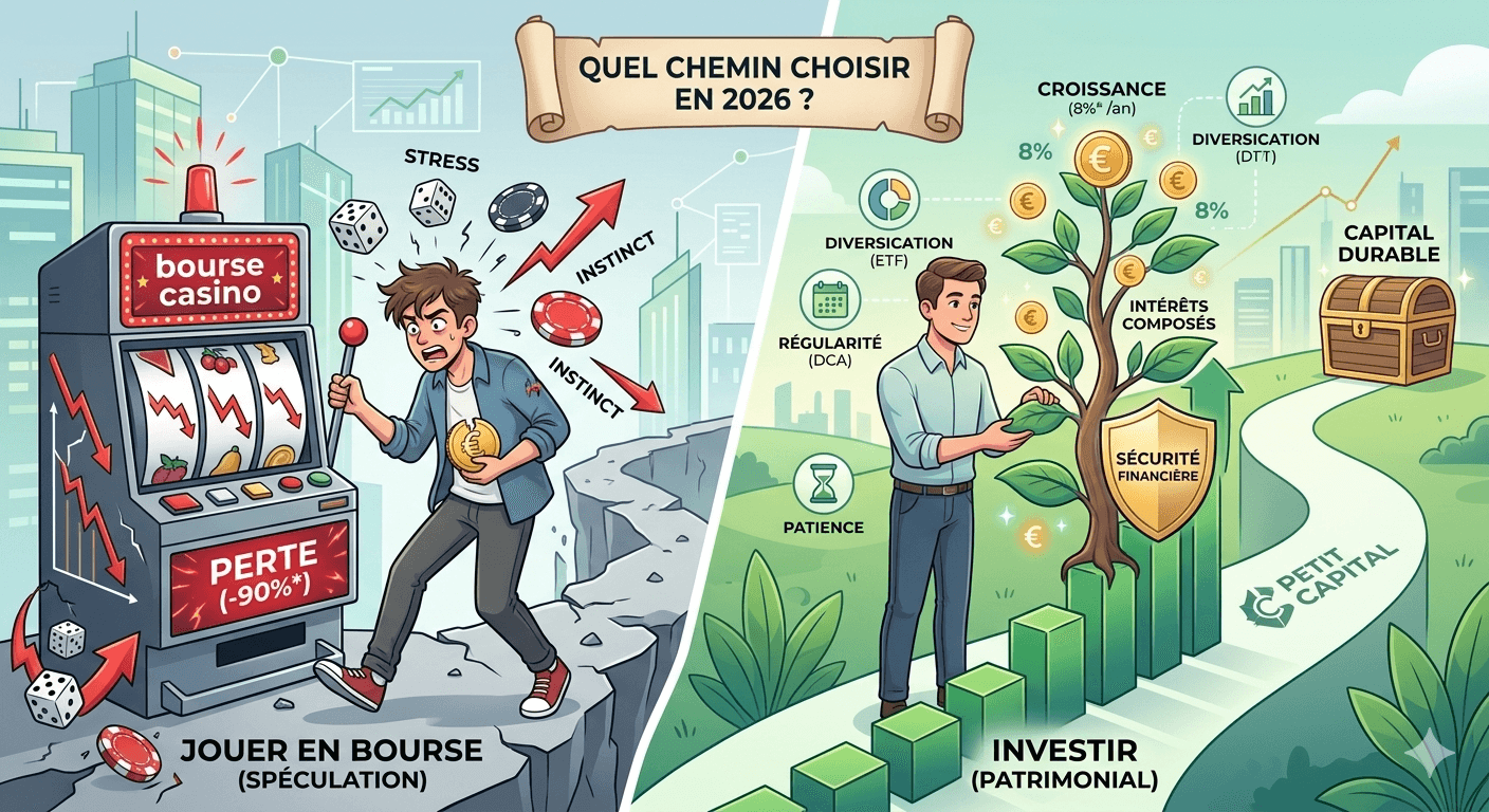 Jouer en bourse ou investir : ne faites pas l'erreur qui coûte cher